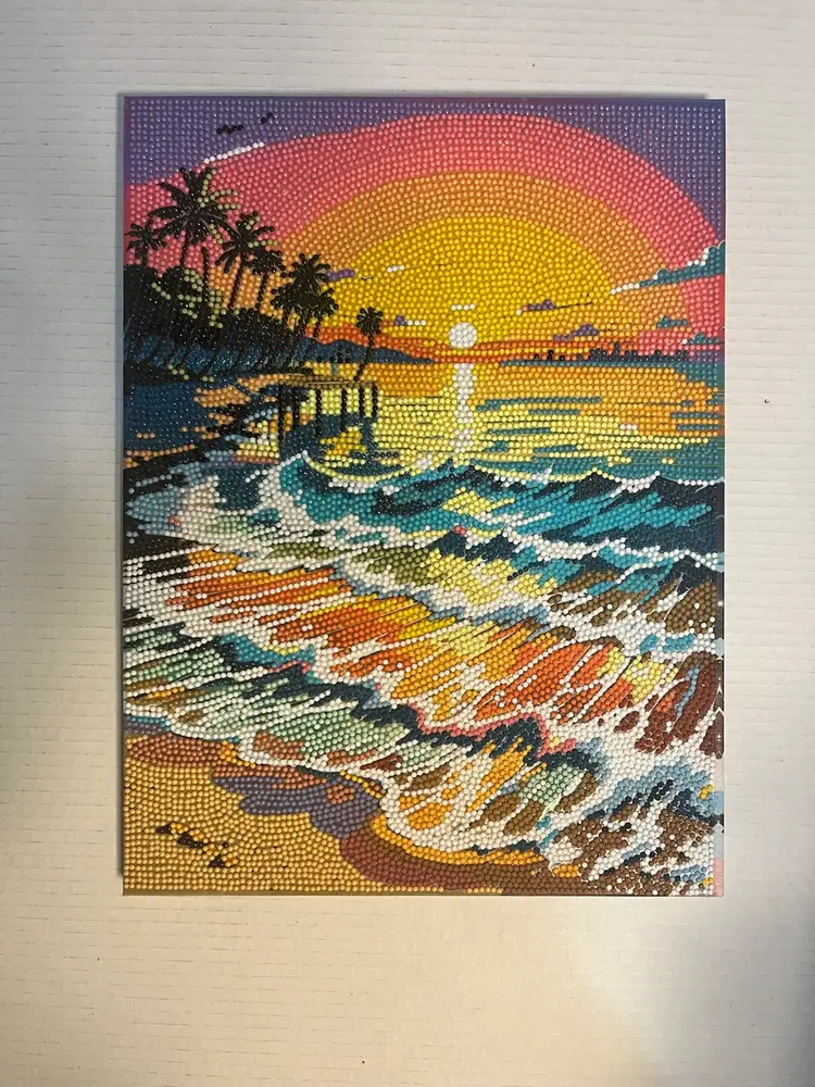 Beach Canvas, Diamond Art
