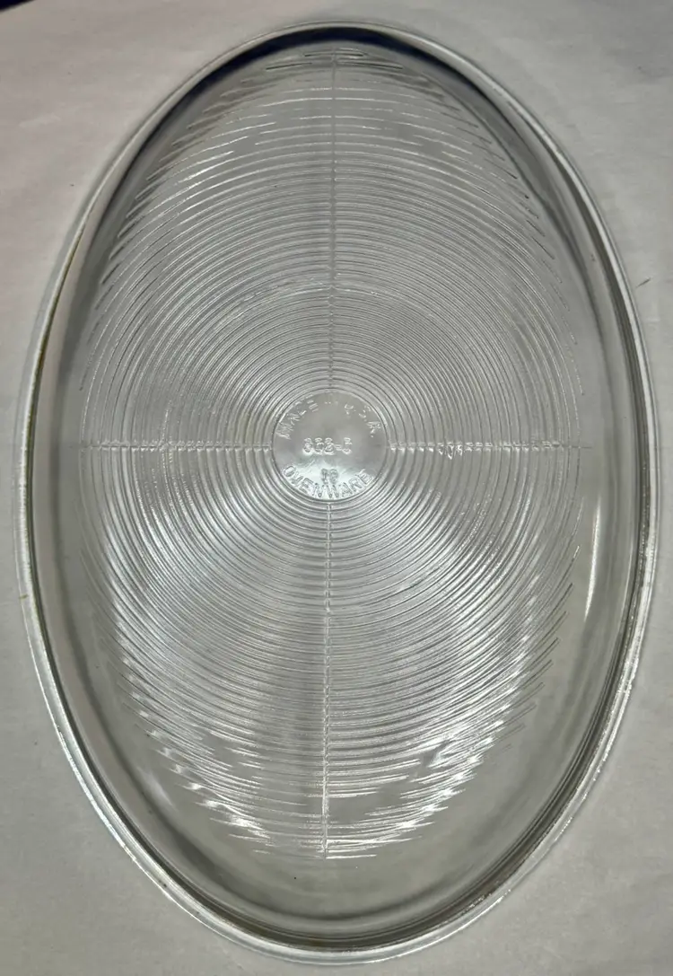 Vintage Pyrex Glass USA Baking DISH Ovenware #602-0 Ribbed Bottom