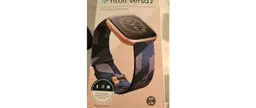 Fitbit Versa 2 Smartwatch Special Edition Navy/Pink PLUS extra bands and charger