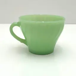 Anchor Hocking Fire King Jadeite Swirl Patten Tea Cup