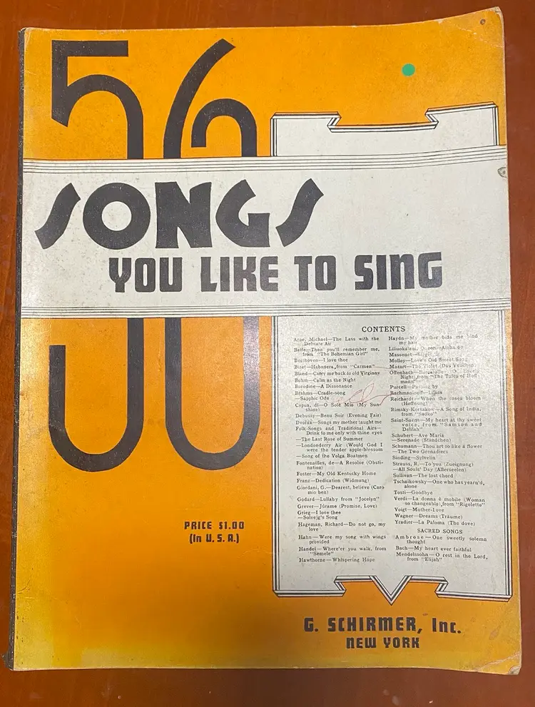 1937 56 Songs You Like To Sing