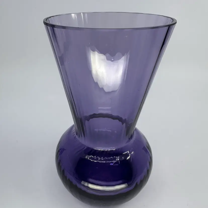 Dartington Crystal Purple Amethyst Vase 6β