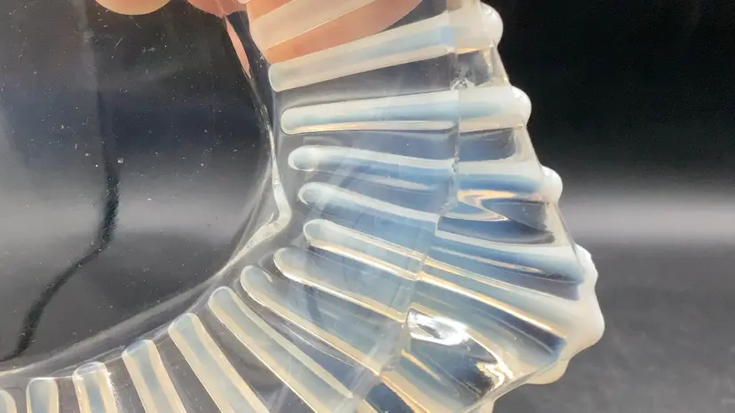 3575-Vintage Fry Glass Ashtray, 4.25 Inches