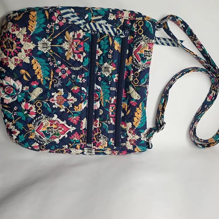 Vera Bradley Harry Potter Forbidden Forest Crossbody Bag Blue Floral Hogwarts