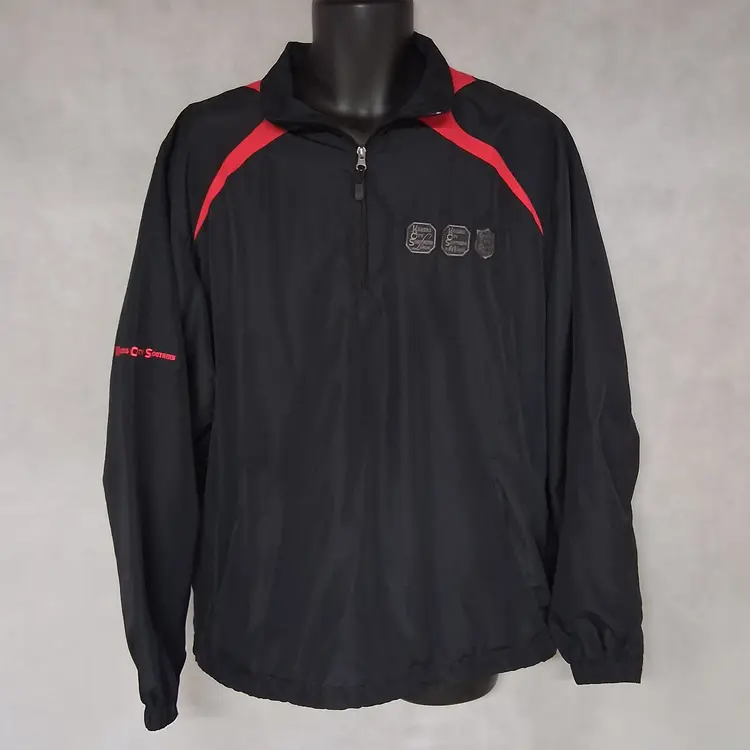 Port Authority 1/4 Zip Pullover Jacket Large Kansas City Southern Lines Railroad