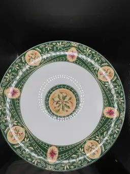 Georges Briard “Victorian Christmas” Footed China Cake Dessert Stand