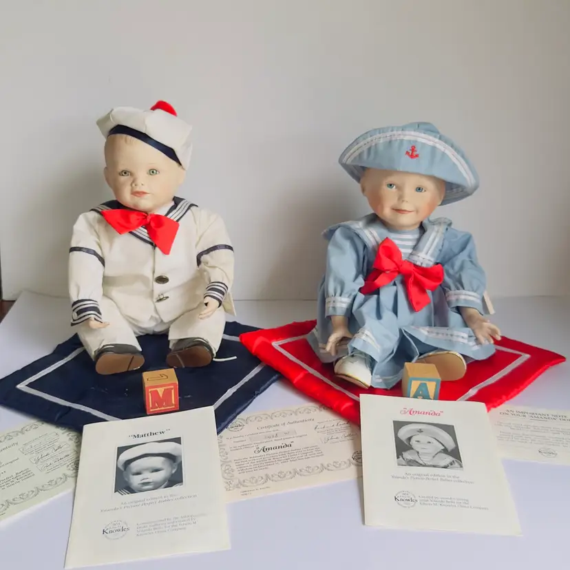 #1200 Amanda & Mathew, Porcelain Dolls, “Yolanda Picture-Perfect Babies