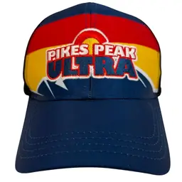 Pikes Peak Ultra 2016 USATF Patch Trucker Style Unisex Snapback by Mad Moose