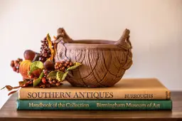 Signed Lesly Charles Studio Pottery Basket Bowl (1996)