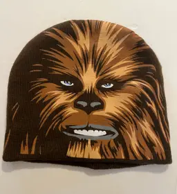Star Wars Chewbacca Beanie Brown Winter Ski Skull Hat Cap One Size