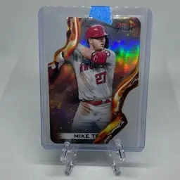 2021 Bowmans Best Mike Trout   Los Angeles Angels Heat wave