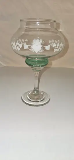 Eamon Claddagh Shamrock Votive Candle Holder 7.25"