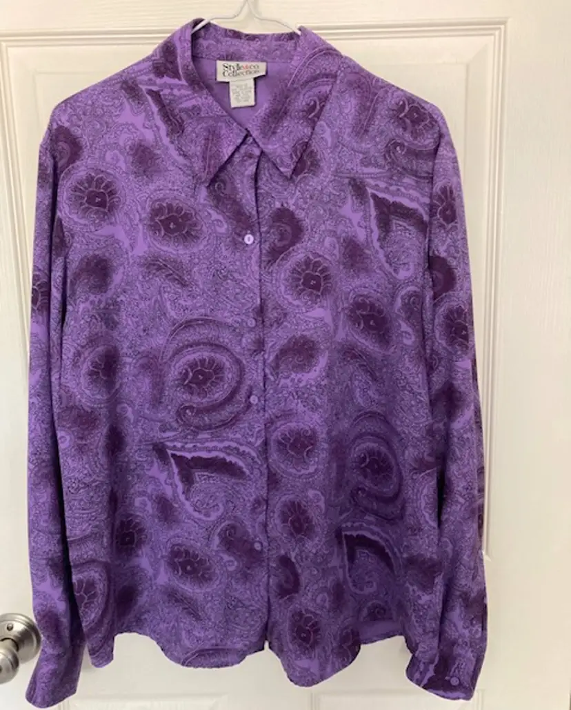 Style & Co. Collection 3 Pc Pants Suit with Coordinating Blouse Size 12