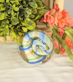 Caithness Scotland Art Glass Cane Paperweight