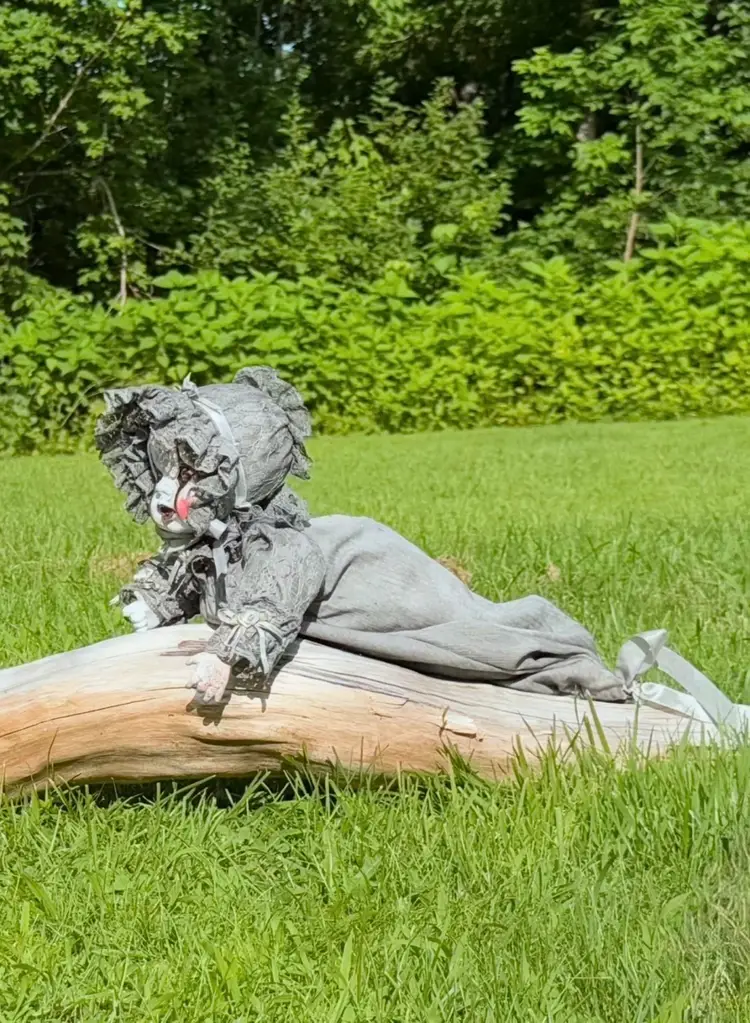 Horror Doll Jinx Scary Halloween OOAK (one of a kind) 17” Hand Painted Stage Prop Or Decor