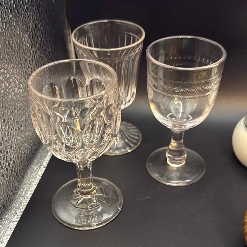 Three Cordial Glasses
