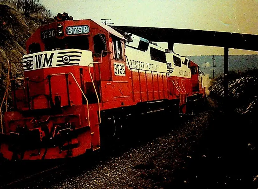 Western Maryland Railway Postcard Train