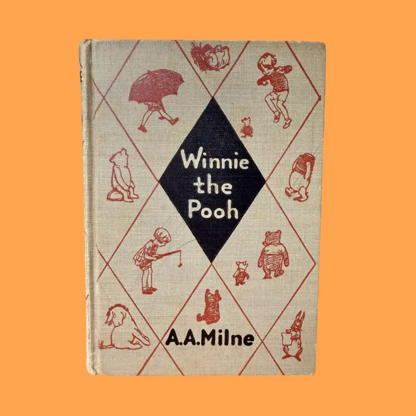 1950 Vintage WINNIE THE POOH HC Children's Book Illustrated READ