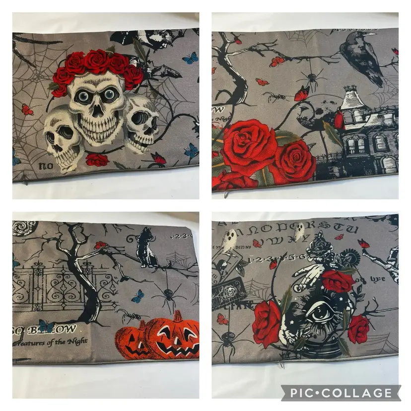 Set Of 4 Vintage Inspired Pillow Covers