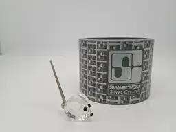 Swarovski Crystal Mouse w/ Spring Tail Art 7655 NR 023 Retired.