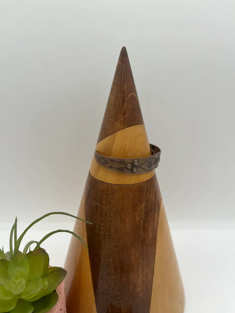 #J13 - Marked Copper Bell Vintage Solid Copper Bracelet Cuff