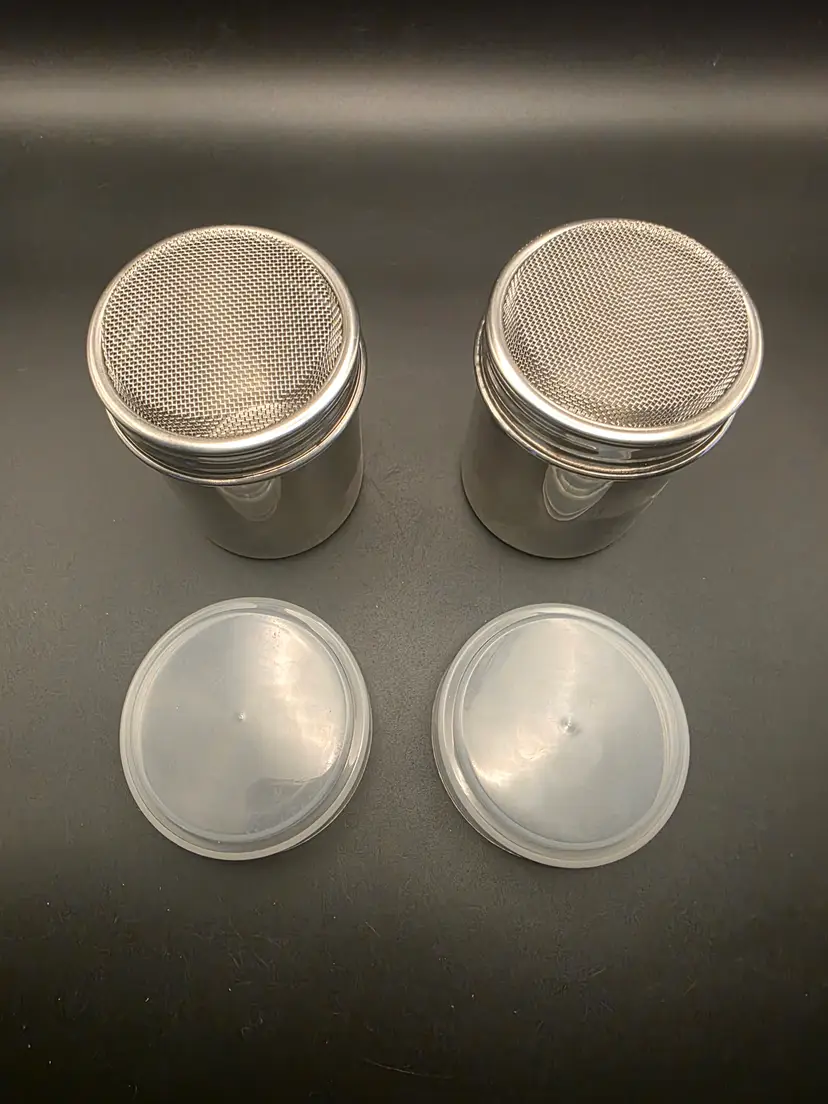 Sprinkle Jars w/ lid and cover
