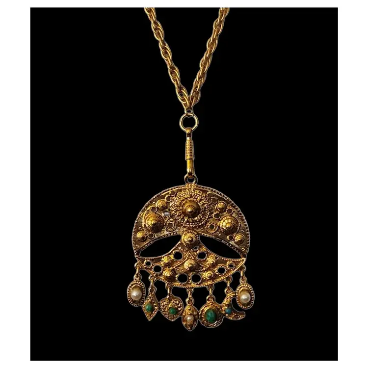 BOHEMIAN DANGLE PENDANT NECKLACE