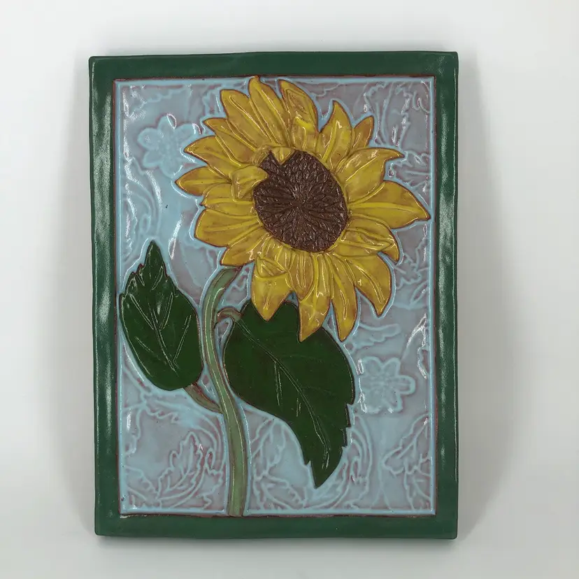 Whispering Hill Studio Pottery Sunflower Tile