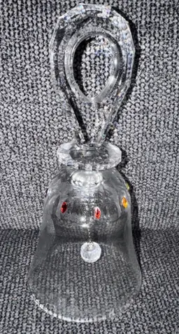SWAROVSKI CRYSTAL SOLARIS BELL WITH RAINBOW GEMS