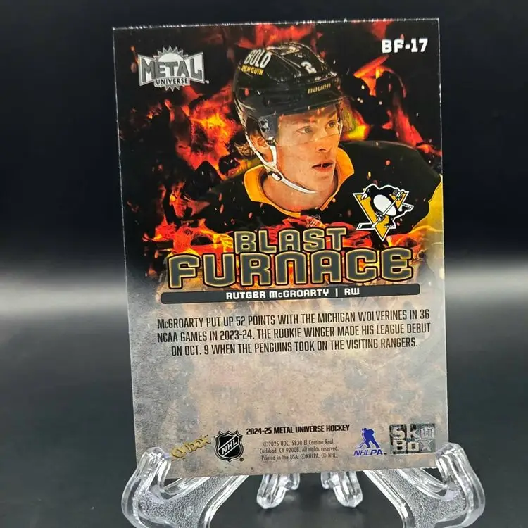Rutger McGroarty 2024-25 Metal Universe Blast Furnace Pittsburgh Penguins