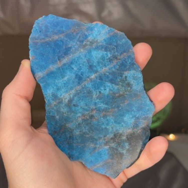 Blue Apatite Slab 2