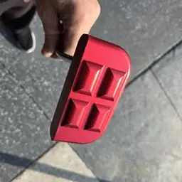 "RARE" Joe Redd Mallet Golf Putter-like new condition -34 inches-milled face--red grip-$125