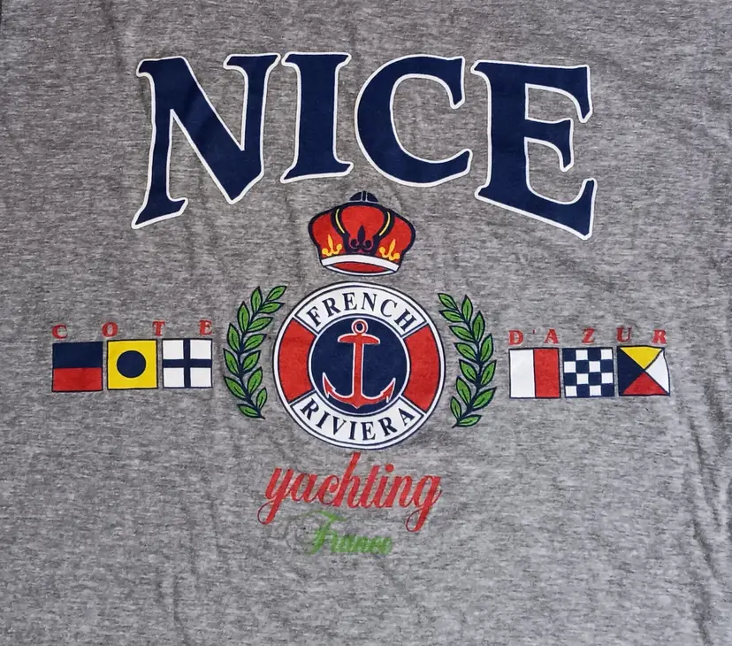Vintage French Riviera Yachting Nice T-Shirt Cote d'Azur France boating