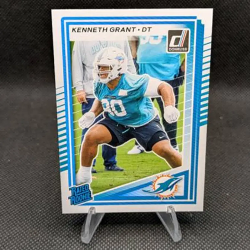 Kenneth Grant 2025 Donruss Football Rookie RC #370 - Miami Dolphins
