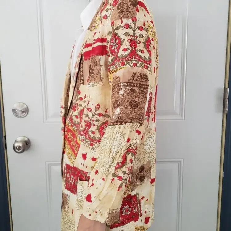 80s/90s Yellow and Red Blazer