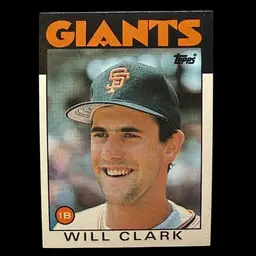 Will Clark 1986 Topps Traded #24T RC San Francisco Giant - Fresh Pull
