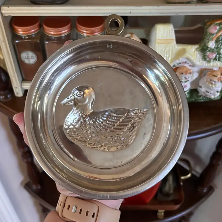 Vintage Copper Duck Mold Wall Hanging