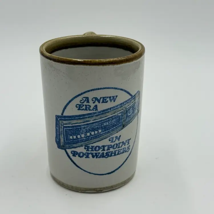 Louisville Stoneware Vintage Advertising Mug A New Era In Hotpoint Potwashers