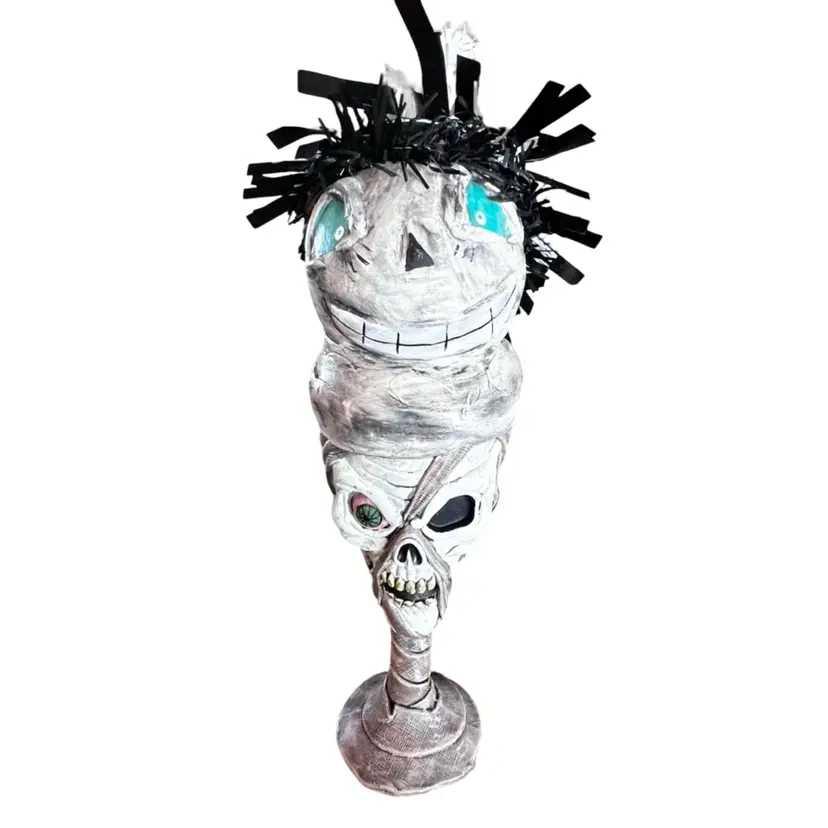 24 Vintage Up, Cycled Handmade By Me, Skeleton Cup, Glowing Halloween Decor