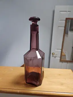 Purple deco decanter