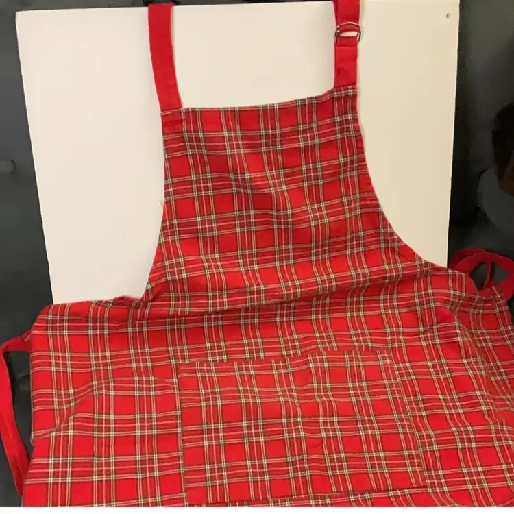 Red Plaid Apron
