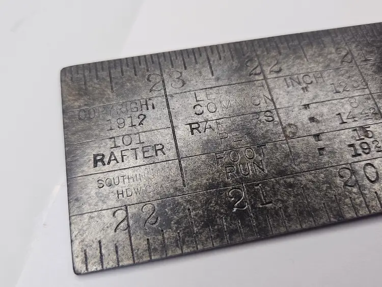 Takedown rafter square