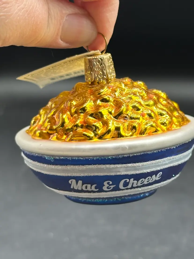 Old World Christmas Glass Blown Ornament, Mac and Cheese