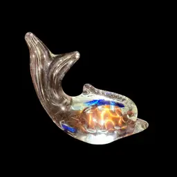 Art Glass Dolphin Or Whale