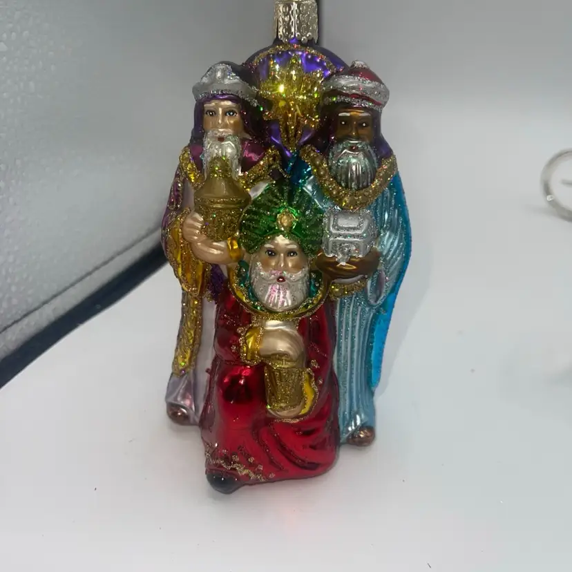 Old World Christmas Glass Blown Ornament Three Wise Men 5"