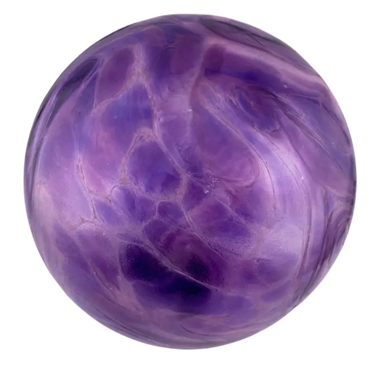 Blown Glass Ball Purple Pyromania Glass Oregon Float Signed 7”