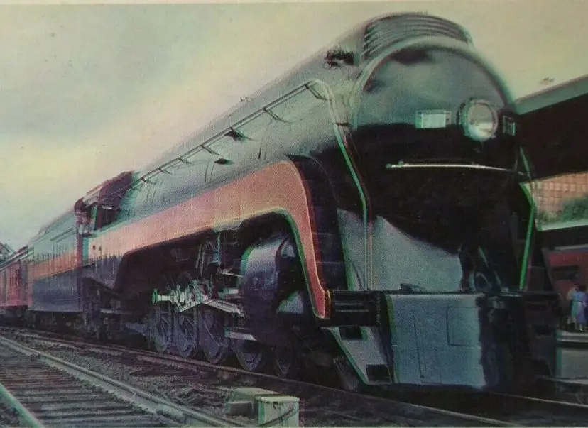 Norfolk & Western No 117 Railroad Card Locomotive Steam Train 4-8-2 Type #34