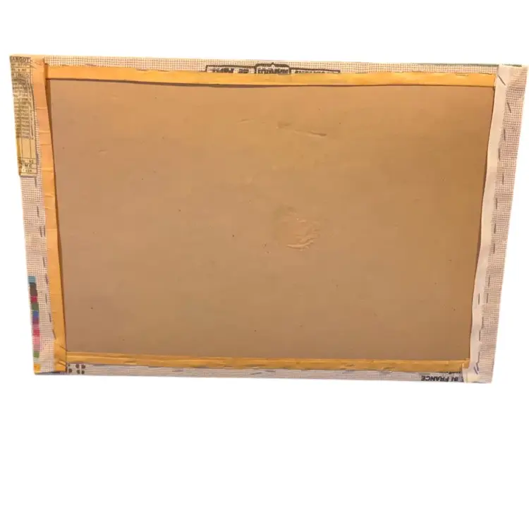 Unframed Pansies  Bouquet  needlepoint 21"x14"