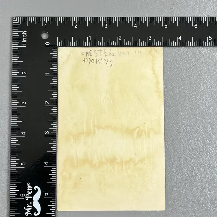 Victorian Trade Card Snowy Church Winter Snow Embossed 3.5x5.5"