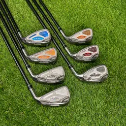 Cobra AMP Cell Silver Iron Multicolor Set 5-PW+GW ⛳️ Bio Cell Cobra Graphite Shaft 62g Regular Flex RH